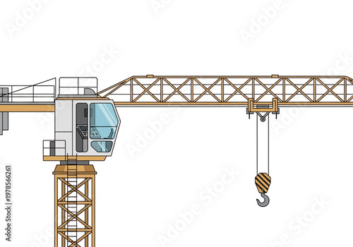Crane Machine Heavy Equipment Construction Industry.
