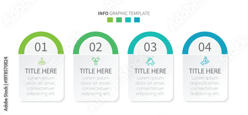Modern vector from plan to reality flat illustration. Infographic business data visualization turning Ideas into action timeline process template design with icons.