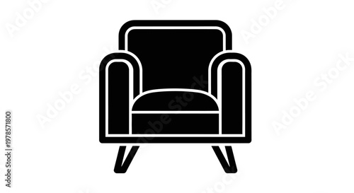 A luxury black and white leather armchair featuring a classic vintage design offers comfortable seating and antique style for high-end home interior decor