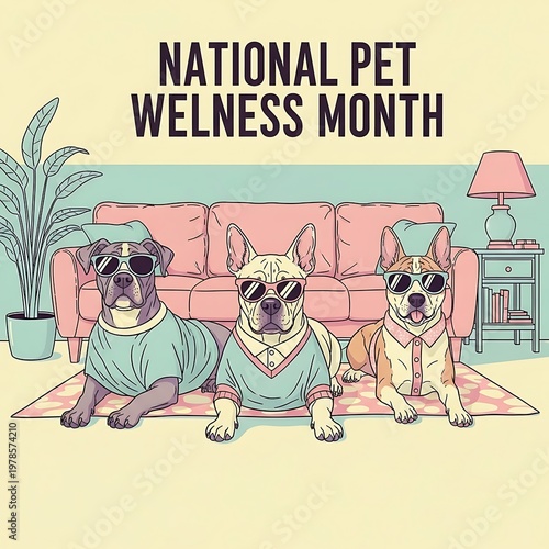 National Pet Wellness Month Celebration with Stylish Dogs.