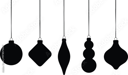 Golf clubs in motion hitting golf balls in various strokes