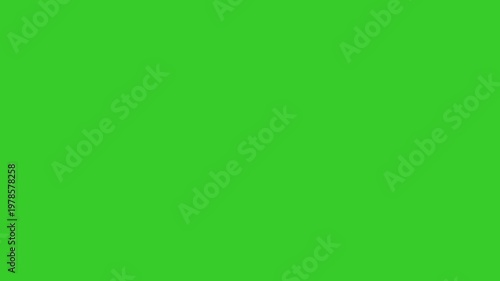 Mouse pointer cursor click press animation isolated on green background