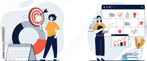 Children engaged in educational activities in a classroom setting