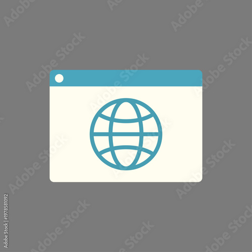 Webインターネット表示アイコン（フラット） – シンプルWeb操作アイコンシリーズ