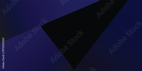 4K Abstract black and blue modern backdrop . Gradient of color. Dark. web banner. geometric configuration. 3D impact. Triangles with lines and stripes. Futuristic.