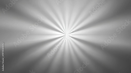 Radiant Rays Emanating from a Center Point on Dark Background with Subtle Black and White Gradients