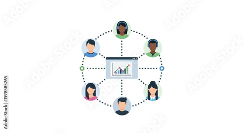 Diverse People Connecting Network Teamwork.