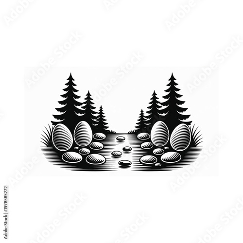 A simple black and white illustration of a traditional oil lamp