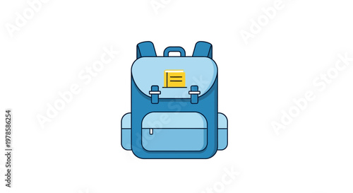 Blue Backpack School Travel Bag.