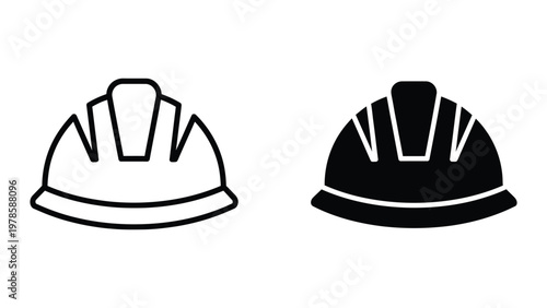 Comparison of two types of hard hats used in construction and safety environments