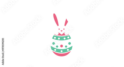 Cute Easter Bunny Decoration Closeup.