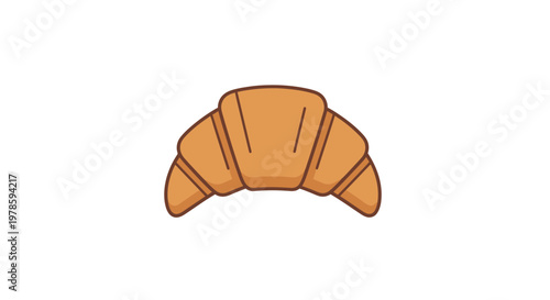 Croissant pastry bread food item.