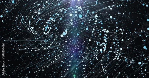 Abstract Futuristic Digital Data Lines with Glowing Neon Technology Network Animation Background for Artificial Intelligence Cyber Innovation and Modern Virtual Communication Concept in 4K