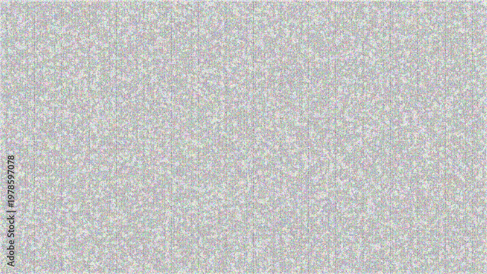 Fototapeta premium Subtle geometric pattern in pale gray and white with rainbow color subtle dots creating abstract textured background for design projects and digital art applications.
