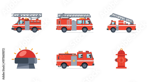 High Contrast Monochrome Equipment on White Background