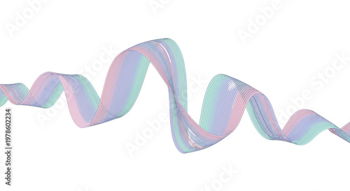 Fotografija Iridescent holographic foil ribbon strip.