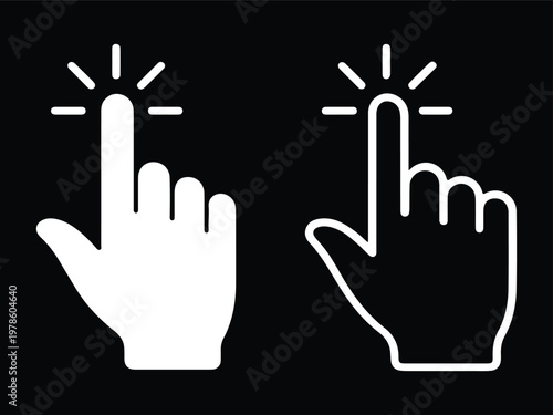Cursor icon for mobile concept and web design.