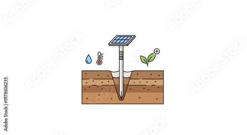 Solar Panel Ground Installation Diagram.
