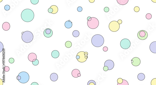 Photos Colorful Bubbles Floating in Air.