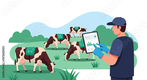 Modern farm management utilizing real time data and analytics for increased efficiency and
