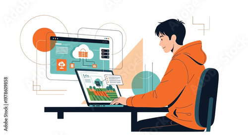 Modern farming using cloud technology solutions for improving agricultural productivity and