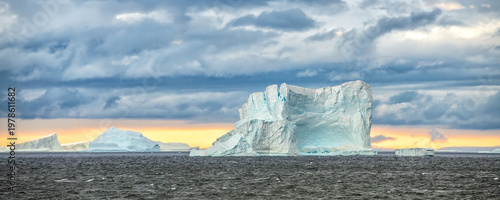 Icebergs around South Georgia Island near Antarctica