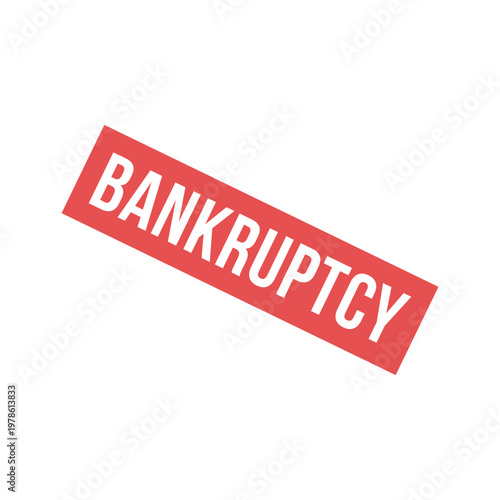 Bankruptcy Letter Stamp, Bankruptcy Letter Grunge Square Sign