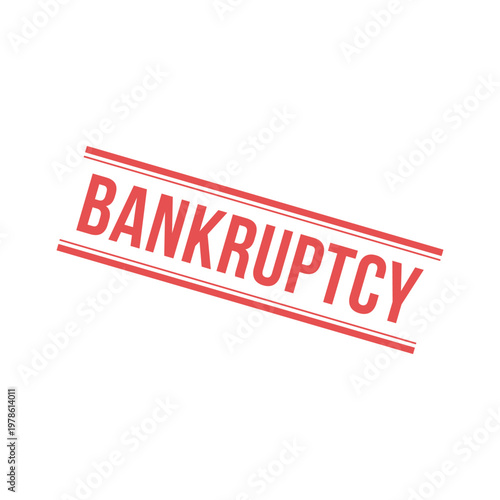 Bankruptcy Letter Stamp, Bankruptcy Letter Grunge Square Sign