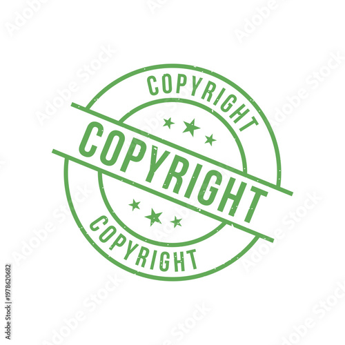 Copyright Stamp, Copyright Grunge Round Sign