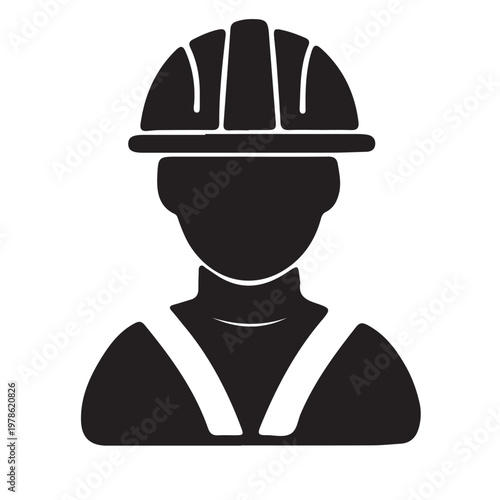 Vector illustration of an isolated police officer icon wearing a military helmet and army uniform for head protection and safety in a war symbol