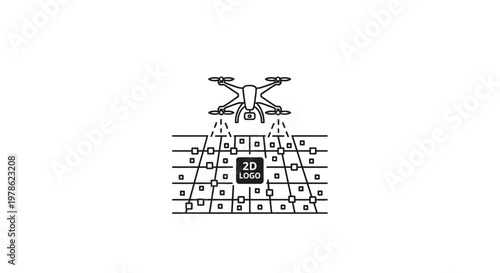 Detailed diagram of robotic drone machinery.