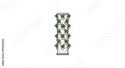 Detailed floral column design element.