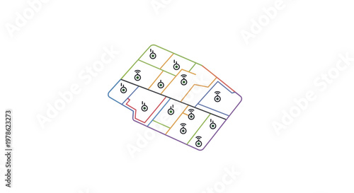 Detailed Drawing of Keyboard Keys.