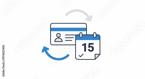 Digital calendar with identity card.