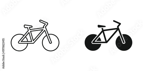 Comparison of a standard bicycle and a fat-tire bicycle design