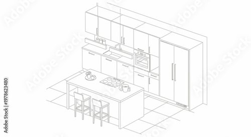 Modern 3d model of a house building project featuring an architectural sketch and interior design plan for a new home construction blueprint