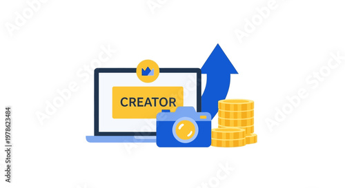 Digital Creator Making Money Online.