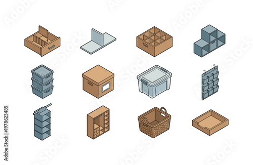 Drawer divider, shelf divider, box with compartments, modular storage unit, stackable storage bins, labeled storage box,