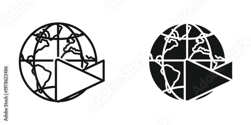Contrast of globe depictions with and without shadowed hemisphere representation