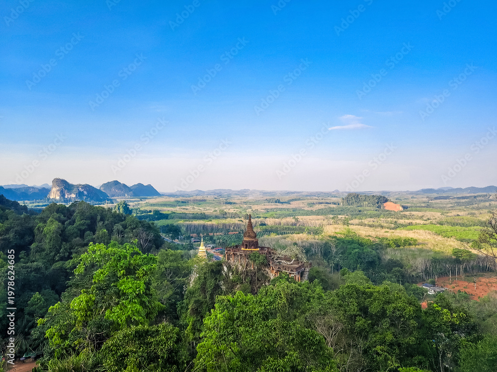 Obraz premium Landscape of Khao Na Nai Luang Dharma Park.located in Suratthani province of Thailand