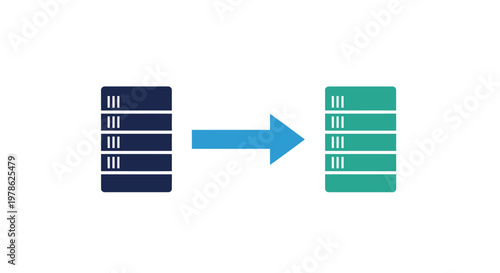 Database Migration Server Data Transfer Process.