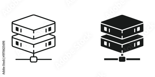 Comparison of active and inactive server racks connected to a network switch