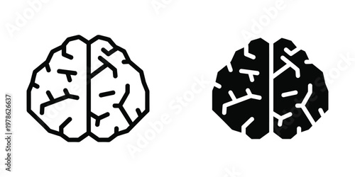 Contrasting brain hemispheres illustration depicting cognitive and analytical differences