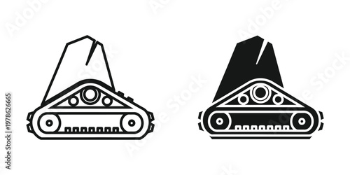 Comparison of two different types of tracked excavator buckets