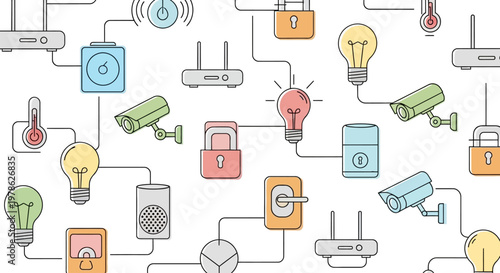 Security systems and technology icons.