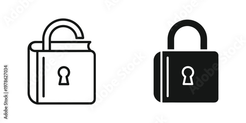 Contrasting locked suitcases symbolizing security and privacy in different styles