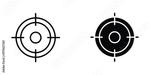 Comparison of target sights with different fill styles for aiming precision