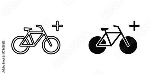 Chemical reaction symbols depicted using bicycles with different wheel properties
