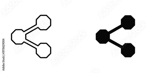 Comparison of filled and unfilled geometric molecular structures with hexagonal branches
