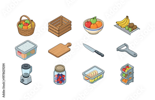 Fruit storage basket, citrus storage box, fridge shelf with citrus, kitchen fruit bowl, storage crate for fruit, cutting board for